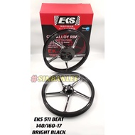 EKS BEAT Sport Rim 17 inch 1.4/1.60 FG511 EK511 MODEL FG 511 EK Black BEAT 110 EKS 140 / 160x17