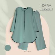 (4XL to 6XL) IZARA SUIT BY NURSAFIA Plus Size Nursing Friendly Office Wear Breastfeeding Wudhu Friendly Muslimah Suit With Pocket Set Plain Suit Felalo Style Fesyen Labuh Longgar Suit Set for Women Suit Muslimah Set Murah Suit Baju Seluar