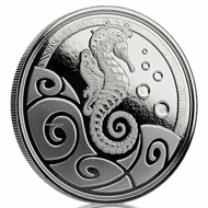 Koin Perak 2019 Samoa Seahorse 1 Oz Silver Coin