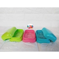 Plastic Colorful Soap Dish Holder Green Blue Pink (Lagayan ng Sabon)