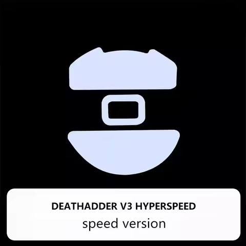 1 Set Ultraglide Mouse Skates For Razer Deathadder V3 Hyperspeed Brake Speed Mouse Feet ICE Version 