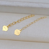 G18K Gold Extension Chain Necklace Extension AU750 Gold Chain Tail Necklace Extension Chain 2 and 2.