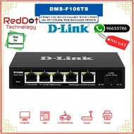 D-Link DMS-F106TS 5-Port 2.5G Multi-Gigabit With 1 Port 10G Sp+ Uplink Web Managed Switch