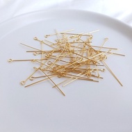 18K Gold Plate Make Jewelry 9 Pin Accessories For DIY Jewelry Earring Accessories