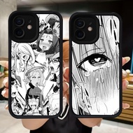 Q111 Comics Ahegao soft Casing for iphone XS X 12 XR 11 Mini 15 Pro Max