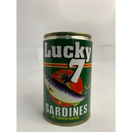 1 can Lucky 7 sardines in tomato sauce 155grams halal