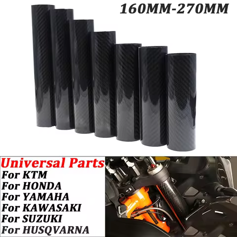 Motorcycle Fork Wraps Carbon Fiber Protectors For Kawasaki Suzuki Honda KTM Yamaha YZ250F YZ450F WR2