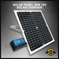20W 18V Mono Crystaline Solar Panel Solar Charger 10A Microprocessor Controlled Solar Charger Automa