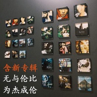 [Ready Stock] jay Chou New Album Cover Magnetic Refrigerator Stickers jay Lyrics Crystal Glass Magnetic Stickers Door Stickers Full Set 15 Sheets