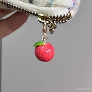 Direct Supply Hand-Made diy Japanese Style Simulation Miniature Apple Cute Candy Toy Zipper Chain Ke