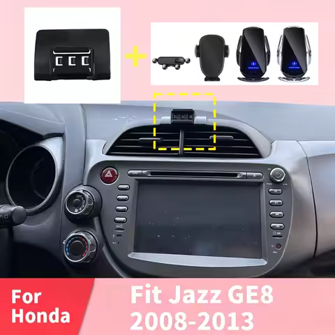Premium Clip-on Car Phone Holder Base for Honda Fit Jazz GE8 2008-2013No Air Vent Blocking Compatibl