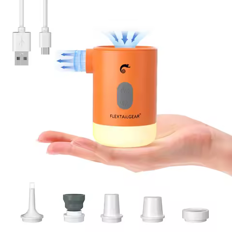 FLEXTAIL MAX PUMP 2 PRO - Portable Air Pump Electric Inflator with Camping Light and Emergency Power