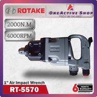 ROTAKE 1" Pneumatic Air Impact Wrench 2000NM 4000rpm RT-5570 / RT5570 - 6 Month Warranty ( ROTAKE AI