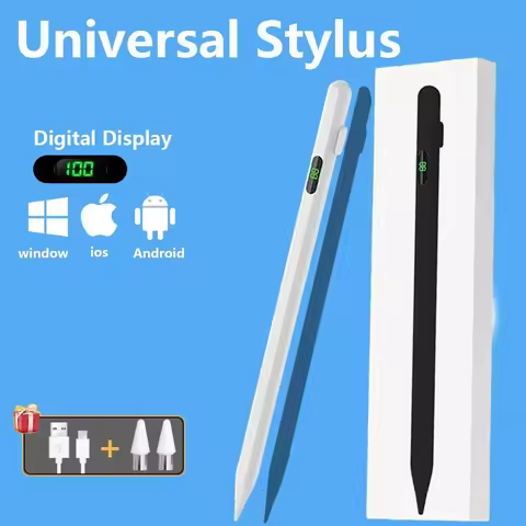 Universal Stylus Pen With LED Digital Power Display For iPad Samsung Lenovo Xiaomi Tablet Pen S8 S7+