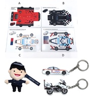 Paper cut out SPF Singapore police force : fast response car + emergency response team vehicle + tac
