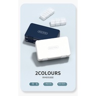 Tablet Dispenser Container 7 Days Weekly Pill Box high-capacity Travel Independent Lattice 24 Grids 