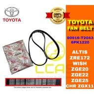 ( 100% Original ) TOYOTA Fan Belt 90916-T2043 for Toyota Wish ZGE20 ZGE22 ZGE25 2012-2017 CHR ZGX11 