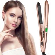 2 In 1 Hair Straightener and Curler Ceramic Flat Iron Hair Crimper LCD Hair Straightening Curling Iron Corrugation Hair Waver