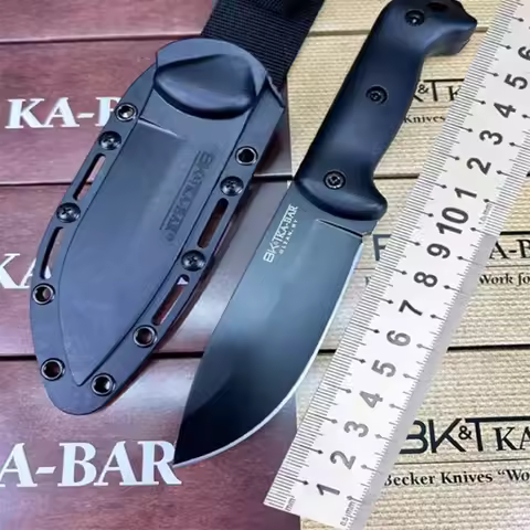 BK2 Fixed blade 1095 high carbon steel blade G10 handle camping tactical knife portable small knife