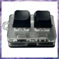 (Y W Z H)2 Keys Keyboard 2.4G Mini Bluetooth Keyboard with RGB Light Hot-Swappable Copy Paste Wirele