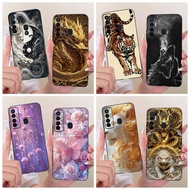Shockproof Case For Tecno Camon 17 Pro Cover CG7 CG7n Cute Cartoon Soft TPU Phone Shell For Tecno Ca