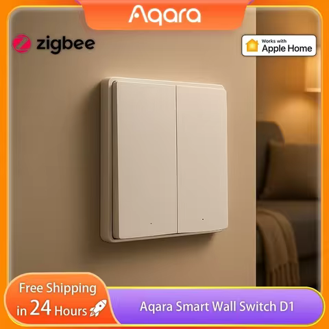 Aqara Smart Wall Switch D1 Zigbee Wireless Light Switch Button Key with Neutral Remote Control for X