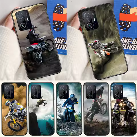 Moto Cross Motorcycle Sport Case For Xiaomi 11T 12T 13T 14T Pro 13 14 15 Ultra POCO X7 Pro X3 X5 X6 