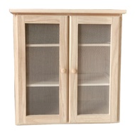 HY-JD Solid Wood Bowl Household Voile Breathable Food Cupboard Small Cupboard Kitchen Locker Sideboard Cabinet Cupboard