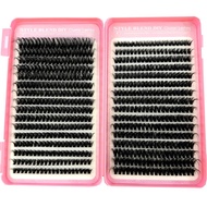 640pcs 60D/80D/100D 9-18mm Individual Lashes Eyelash Book Clusters Extensions False Eyelash DIY at H