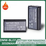 DMW-BLJ31 DMW BLJ31 Battery 3050mAh High-Capacity Rechargeable Batteries For Panasonic LUMIX S1 S1R 