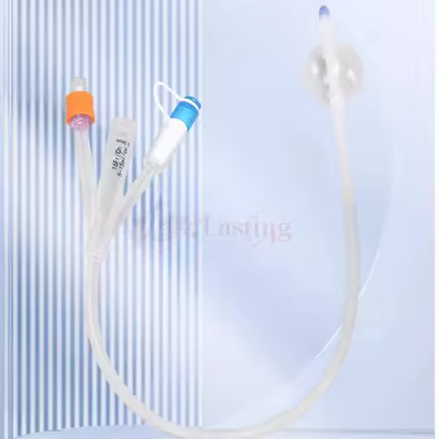Medical Disposable Silicone Urinary Catheter 2 Way Silicone Foley Balloon Catheter for Men Women 12/