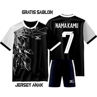 Children's Futsal Jersey Screen Printing Name Back Number Futsal Shirt Ages 6-13 Years Boys' Footbal
