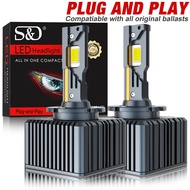 120W 80000LM D3S LED Headlights Canbus D1S D2S D4S D5S D8S D1R D2R D3R D4R D5R D8R Turbo LED 5070 CS