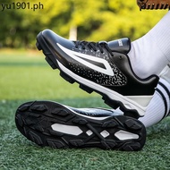 Beautiful Tail Single Waterproof Professional Baseball Shoes Professional Baseball Rubber Spikes Gri