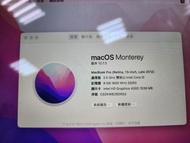 【販售中古】Mac pro A1425  升級到：Monterey 12.7.3，不會有過舊版不支援的問題，附充電器