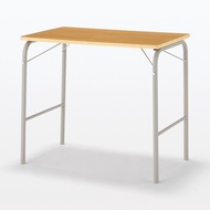 มูจิ โต๊ะพับขาเหล็กหน้าโต๊ะไม้ - MUJI Steel Pipe Folding Table Wooden Top (W80 x D50 x H70cm)