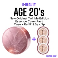 [AGE20’s] New Original Twinkle Edition Essence Cover Pact- Case + 3 Refills(12.5g each) / Cousion