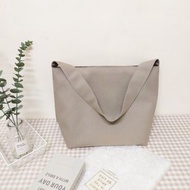 簡簡A+系列經典帆布包/大容量書包/拉鍊肩背包/A4書袋/燕麥灰款