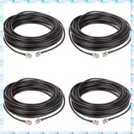 [R Q M U] 4pcs 5 Meter BNC Extension Cable RG-58 BNC Male to BNC Male Coaxial Cable Rg58A/U 50Ohm  A