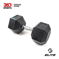 Elite Rubber Hex Dumbbell 45-50LBS - 1pc