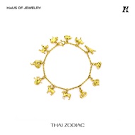 Haus of Jewelry - THAI ZODIAC BRACELET สร้อยข้อมือ 12ปี นักษัตรไทย