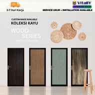 (Custom Made) Vitally Aluminium Swing door / Toilet Door / Pintu Bilik Air / Pintu Tandas / bathroom