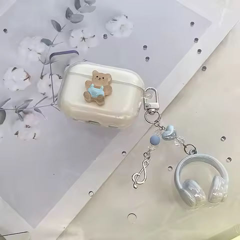 Cartoon Pendant Case For Beats Solo Buds Case for Beats Studio buds cover Silicone earphone Cover