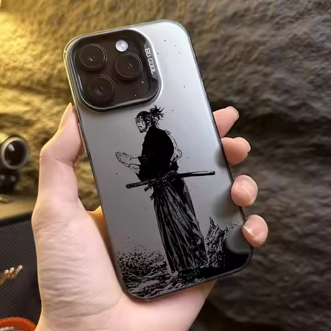 V-Vagabond M-Miyamoto Musash Phone Case for IPhone 16/15/14/13/12/11 Pro Max Plus Shockproof Colorfu