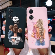 OPPO Reno8 T 4G CPH2481 Case Super Mom Baby Fashion Girls Soft Silicone Cover For OPPO Reno8T Reno 8T 4G Phone Cases