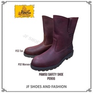 ORIGINAL PAWSU Men's Premium Leather 9'' Steel Toe Safety Boot PS906 | Kasut Safety Kulit Pawsu 906