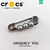 Jibbitz cross charms อุปกรณ์เสริมหัวเข็มขัดโลหะ สีดํา DIY 2023