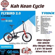 TRINX BIKE - Flybird 2.0 - Italy - Folding Bike - Basikal Lipat - 折叠自行车 - Wheel Size 20 Inch /451