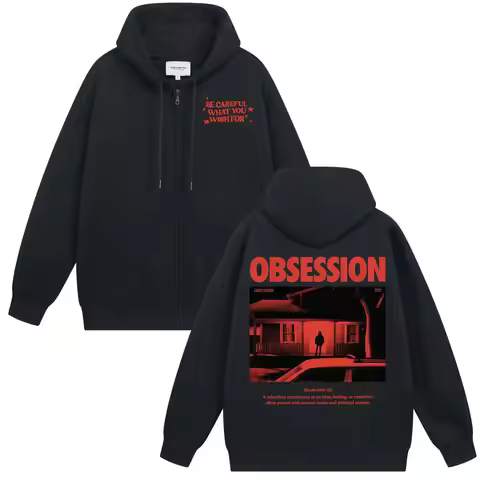 2026 Movie Obsession Sweatshirt Jacket Coats One Wish Willow Be Careful What You Wish for Eye Men's 