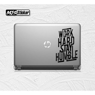 MacBook laptop cutting sticker with motivational quotes